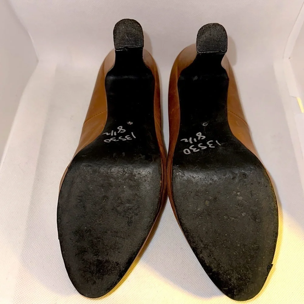Ciao Bella Tan Leather Platform Heels Size 8.5 - EUC